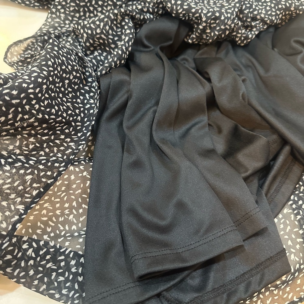 Nicole Miller Sundress Black and White Sleeveless Elastic Waist Dress Size 16 - Picture 9 of 12